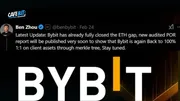 Bybit Khôi Phục Dự Trữ Sau Vụ Hack 1,4 Tỷ USD