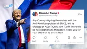 Trump cảnh báo quốc gia ủng hộ BRICS sẽ bị áp thuế nhập khẩu tăng 10%