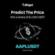 Dự Đoán Giá Apple ($AAPL/USDT) Cùng Bitget và Nhận Ngay Phần Thưởng $1,000