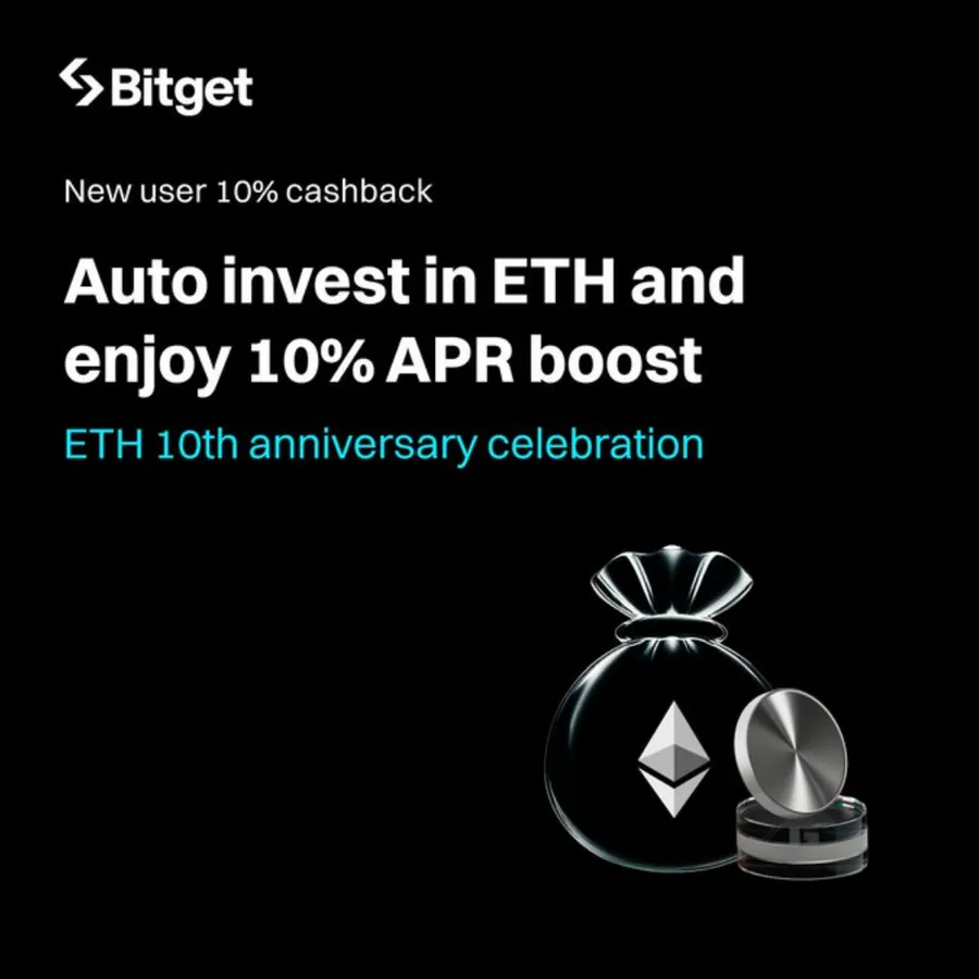 Kỷ niệm 10 năm Ethereum: Bitget tung ưu đãi hấp dẫn dành riêng cho nhà đầu tư dài hạn