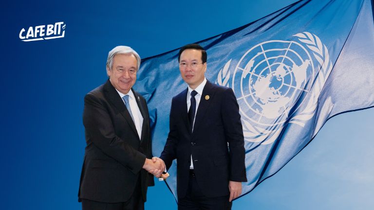 Hình ảnh bài viết: Chủ tịch nước Võ Văn Thưởng gặp Tổng thư ký Liên Hiệp Quốc António Guterres