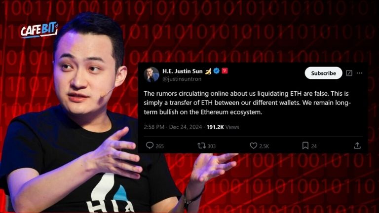 Hình ảnh bài viết: Justin Sun bác bỏ tin đồn bán tháo Ethereum, khẳng định niềm tin vào hệ sinh thái