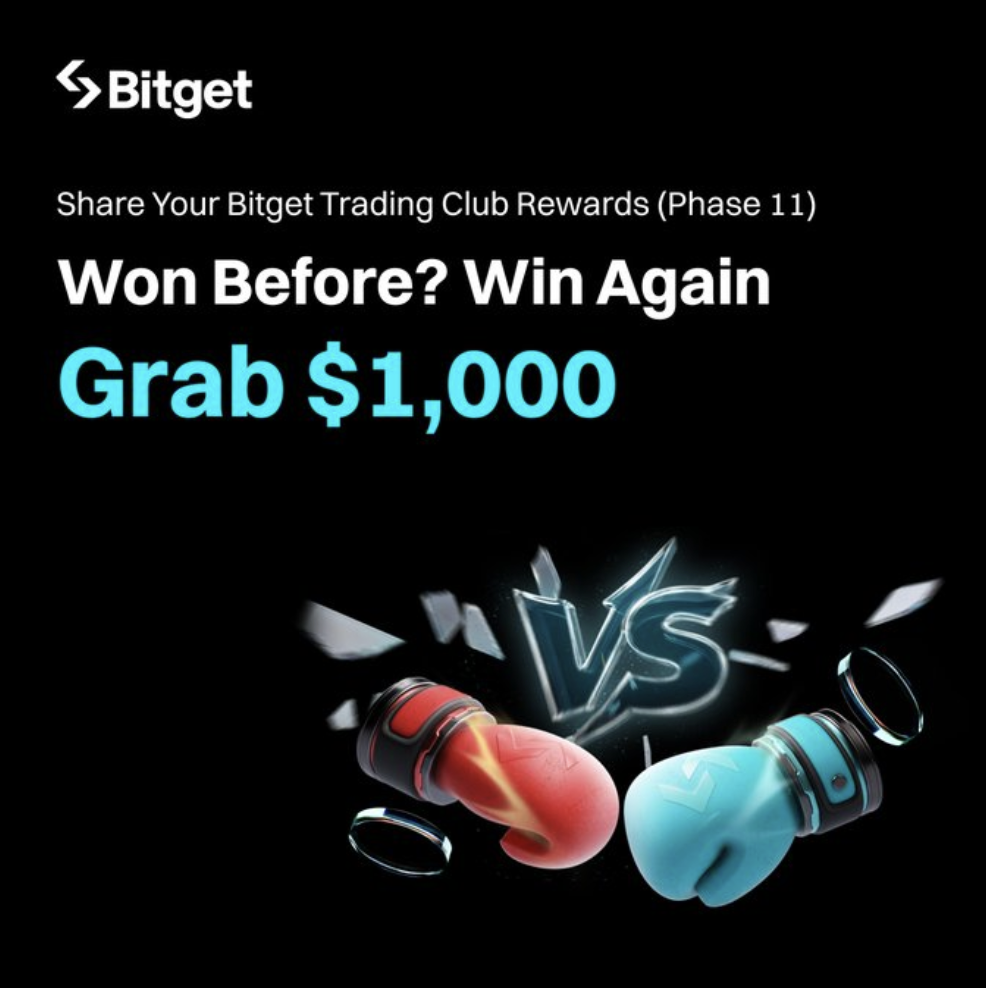 Hình ảnh bài viết: Cơ Hội Nhân Đôi Phần Thưởng Cùng Bitget: Tham Gia “Trading Club Championship” Và Nhận Thêm $1,000 USDT