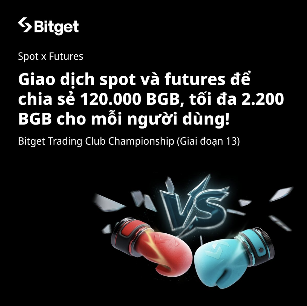 Hình ảnh bài viết: Giao dịch Spot và Futures trên Bitget để chia sẻ 120.000 BGB – Nhận ngay tới 2.200 BGB mỗi người!