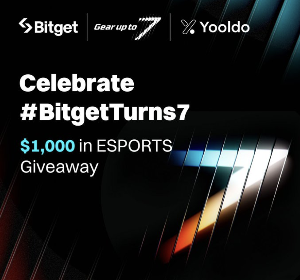 Hình ảnh bài viết: Bitget Kỷ Niệm Sinh Nhật Lần Thứ 7 Với Sự Kiện Giveaway $1,000 Cùng Yooldo Games