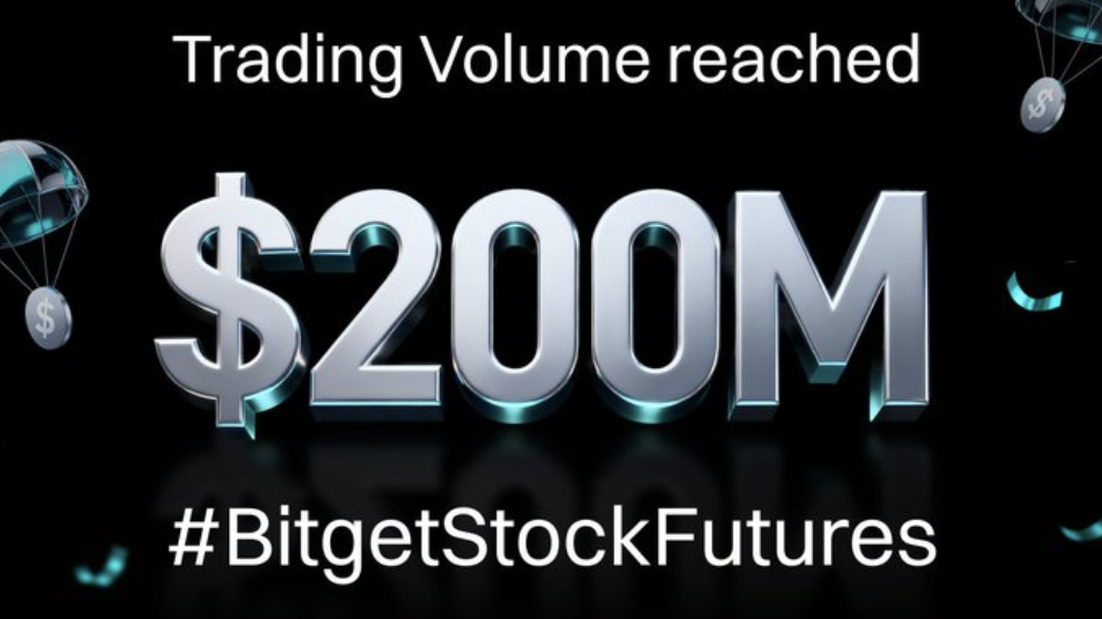 Hình ảnh bài viết: Bitget Stock Futures Đạt Mốc 200 Triệu USD: Cơ Hội Nhận Airdrop Tokenized Stocks Trị Giá 2,000 USD