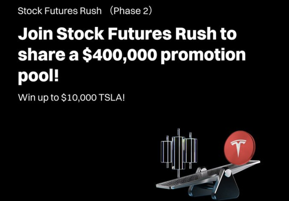 Hình ảnh bài viết: Bitget Stock Futures Rush – Cơ Hội Nhận Đến 10,000 USD TSLA Cho Mỗi Người Dùng