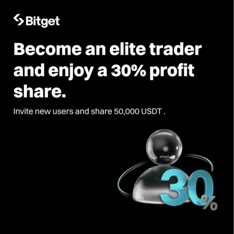 Hình ảnh bài viết: Nâng Tầm Vị Thế “Elite Trader”: Bitget Tăng Mức Chia Sẻ Lợi Nhuận Lên 30% – Cơ Hội Vàng Để Tối Đa Hóa Thu Nhập Từ Kỹ Năng Giao Dịch