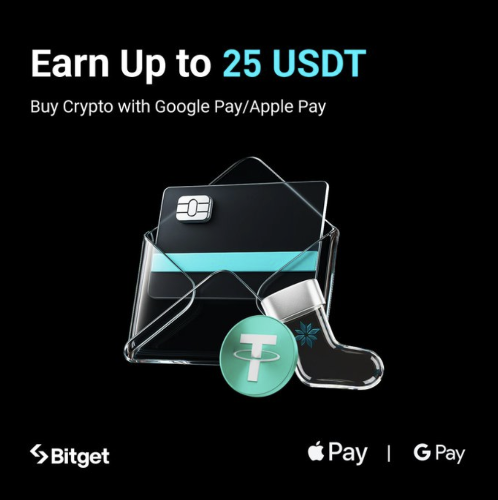Hình ảnh bài viết: Kỷ Nguyên “Một Chạm”: Mua Crypto Bằng Google Pay & Apple Pay Trên Bitget – Nhận Ưu Đãi Kép Lên Tới 45 USDT