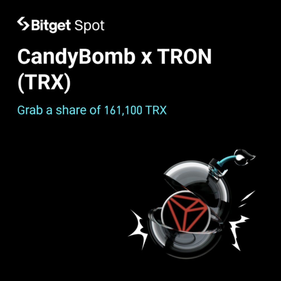Hình ảnh bài viết: Giáng Sinh “Ngọt Ngào” Cùng Bitget Candybomb: Cơ Hội Chia Sẻ 161,100 TRX Khi Giao Dịch Hệ Sinh Thái TRON – Món Quà Cuối Năm Không Thể Bỏ Lỡ!