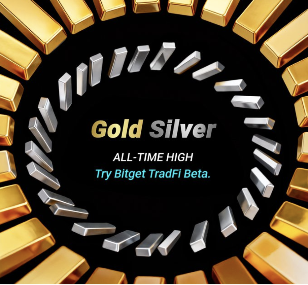 Hình ảnh bài viết: Kỷ Nguyên “Siêu Tài Sản”: Khi Vàng Và Bạc Lập Đỉnh ATH, Bitget Chính Thức Mở Ra Cánh Cửa Giao Dịch Hợp Nhất (TradFi)