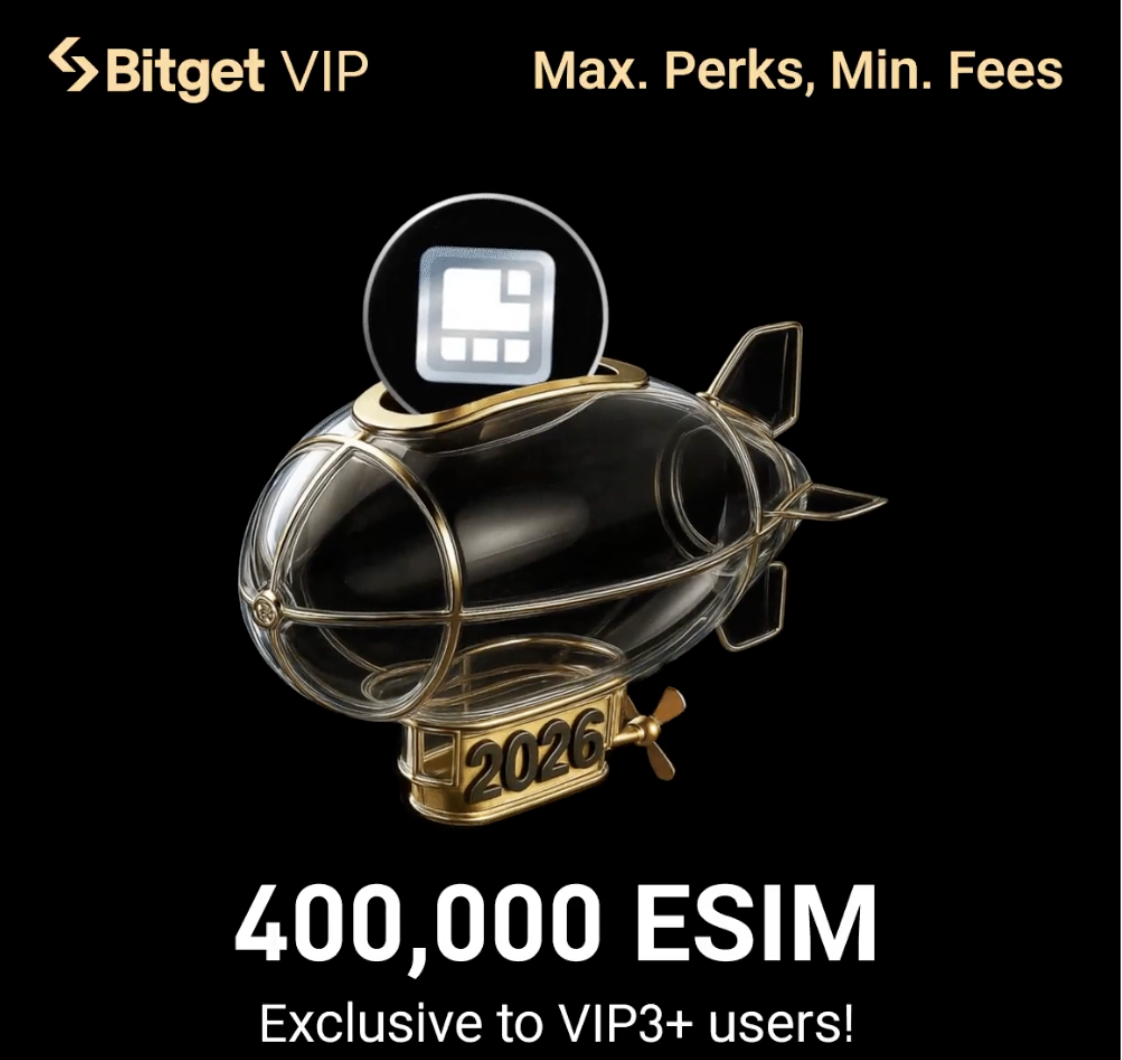 Hình ảnh bài viết: Đặc Quyền Thượng Lưu: Bitget “Mở Kho” Airdrop 400.000 $ESIM Dành Riêng Cho VIP – Khi Đẳng Cấp Được Định Giá Bằng Tài Sản Thực