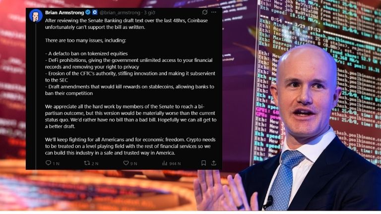 Hình ảnh bài viết: Coinbase quay lưng với dự luật tiền mã hóa của Thượng viện Mỹ