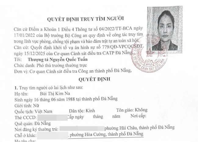 Hình ảnh bài viết: Công an Đà Nẵng phát lệnh truy tìm đồng bọn của “Kao Vân” trong vụ tiền ảo nghìn tỉ